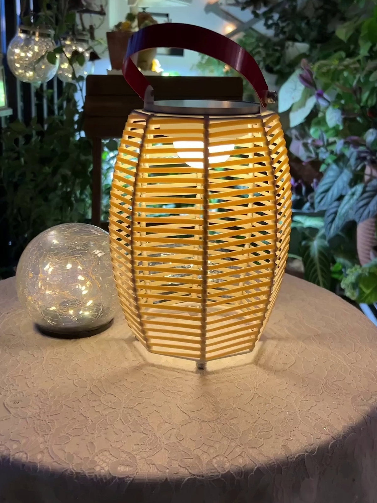Olraeil Rattan Floor Lantern