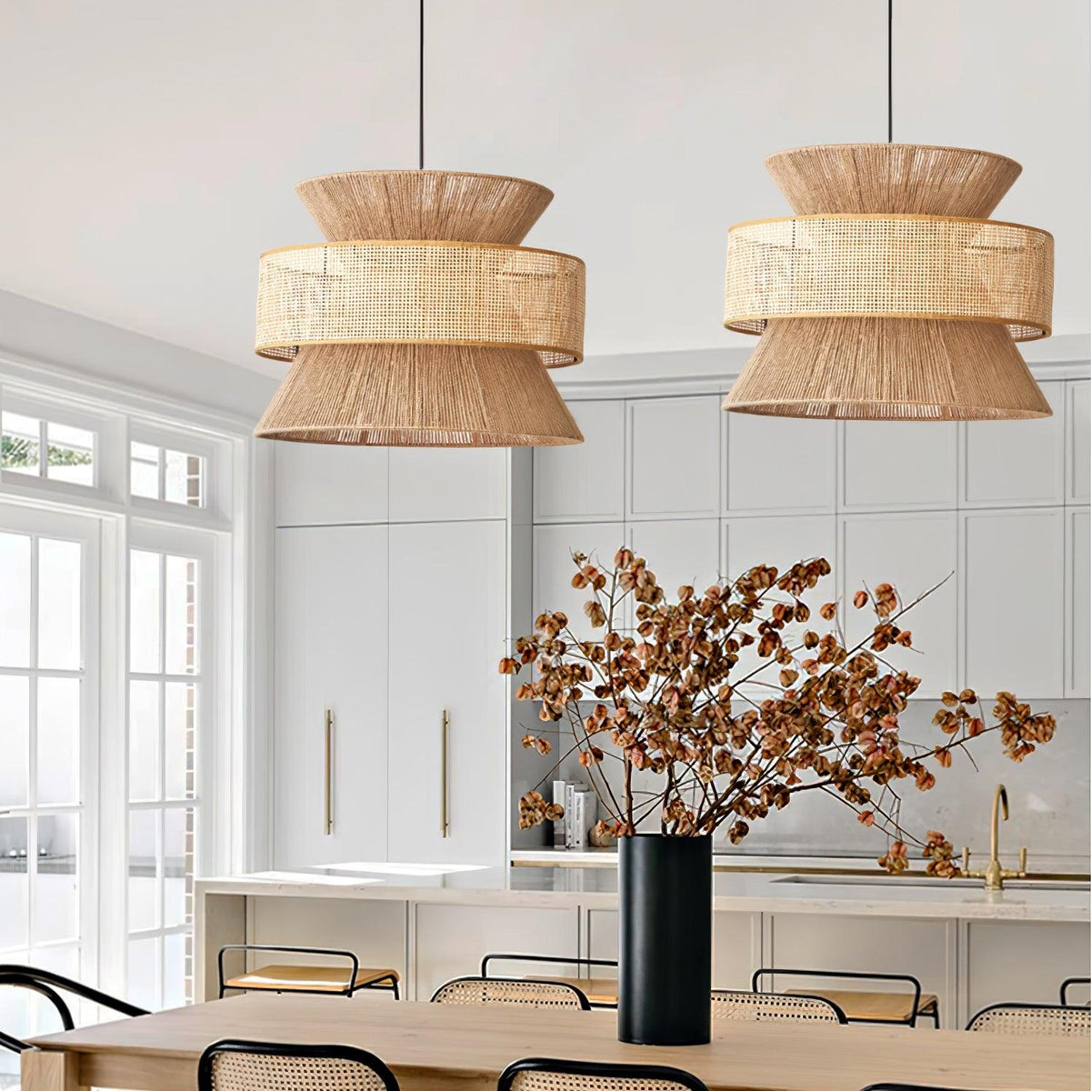Aria Bohemian Bamboo Pendant Lamp