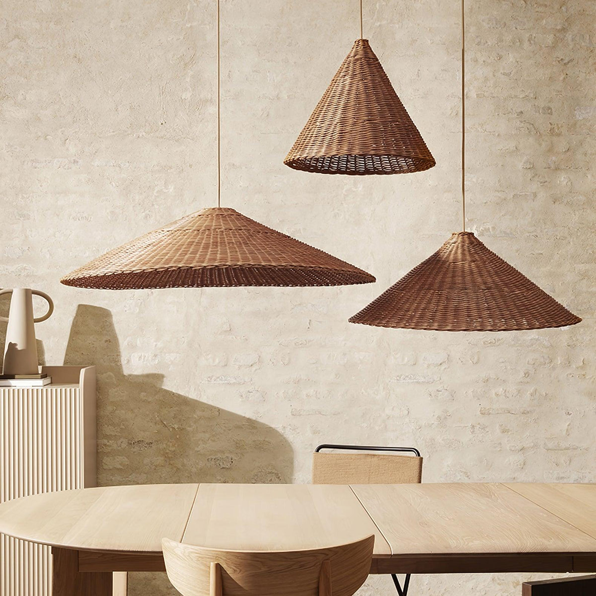 Kocan Rattan Minimalistic Pendant Light