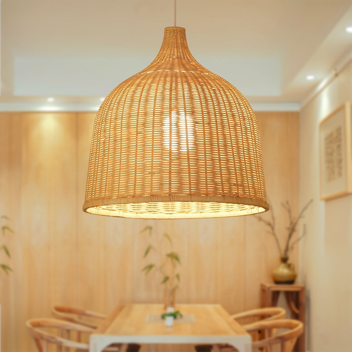 Ravisine Rustic Rattan Pandent Light