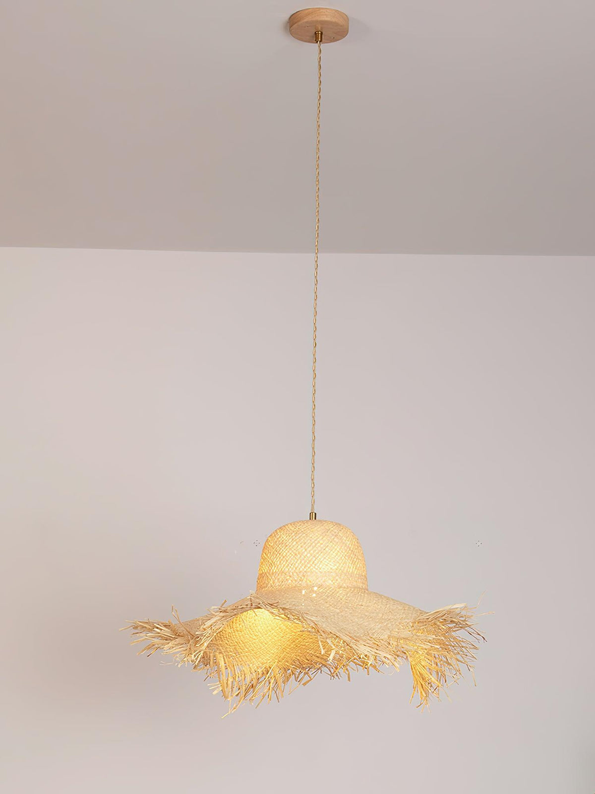 Vocan Rattan Vintage Pendant Light