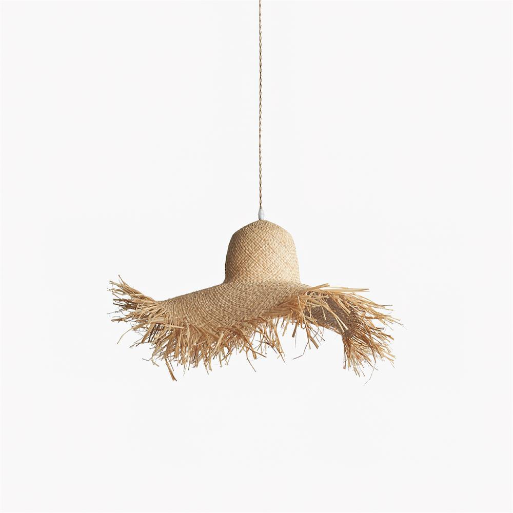 Vocan Rattan Vintage Pendant Light
