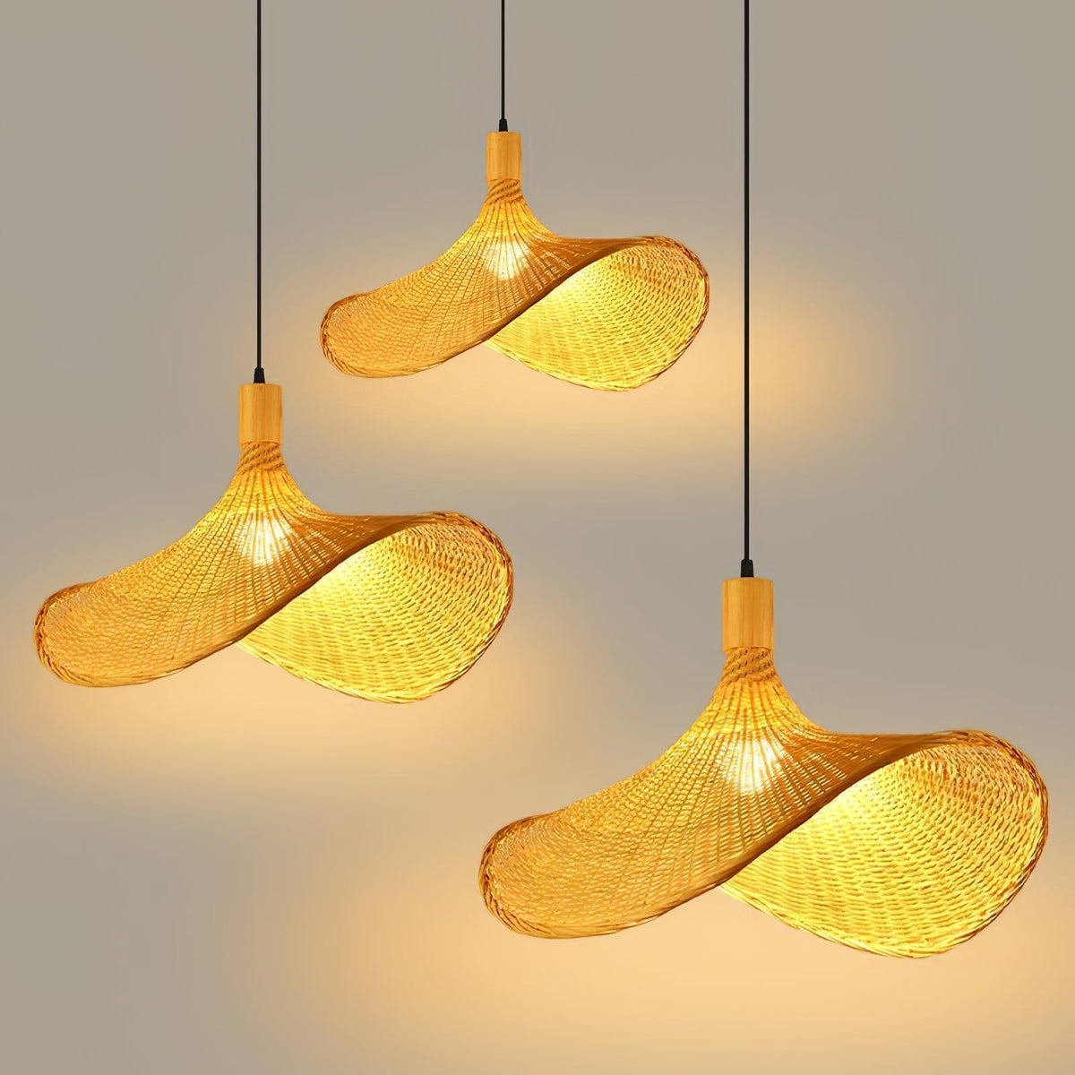 Marona Rattan Vintage Pendant Light