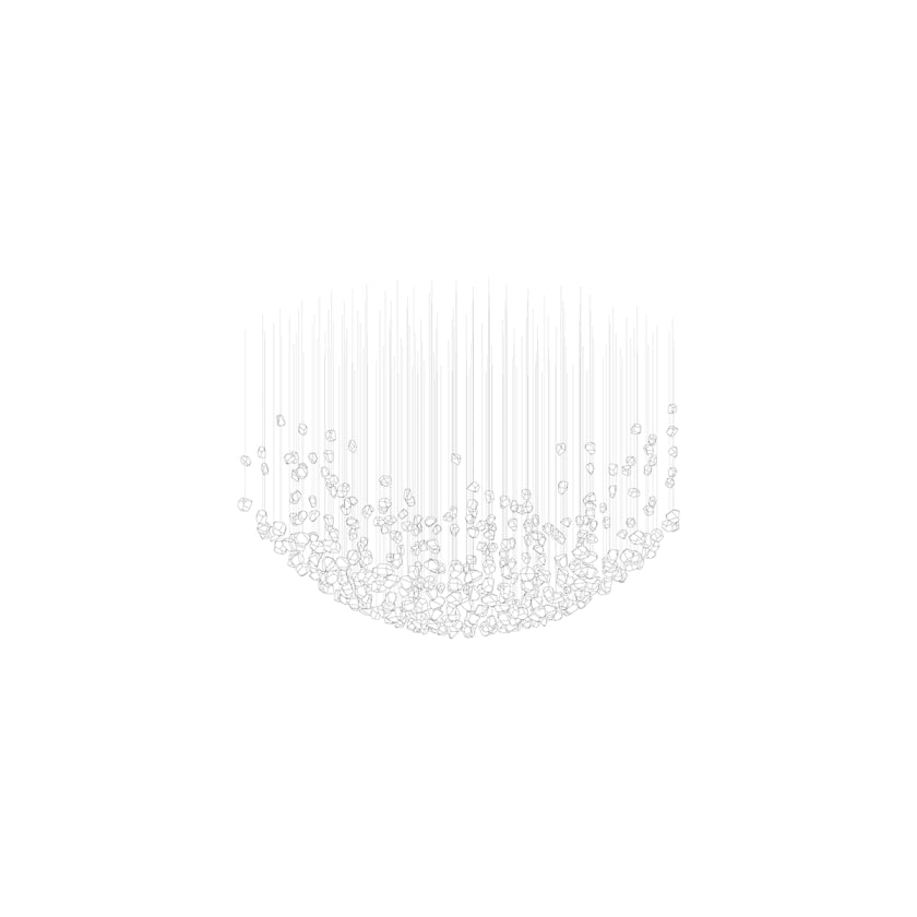Xejan Raw Crystal Chandelier