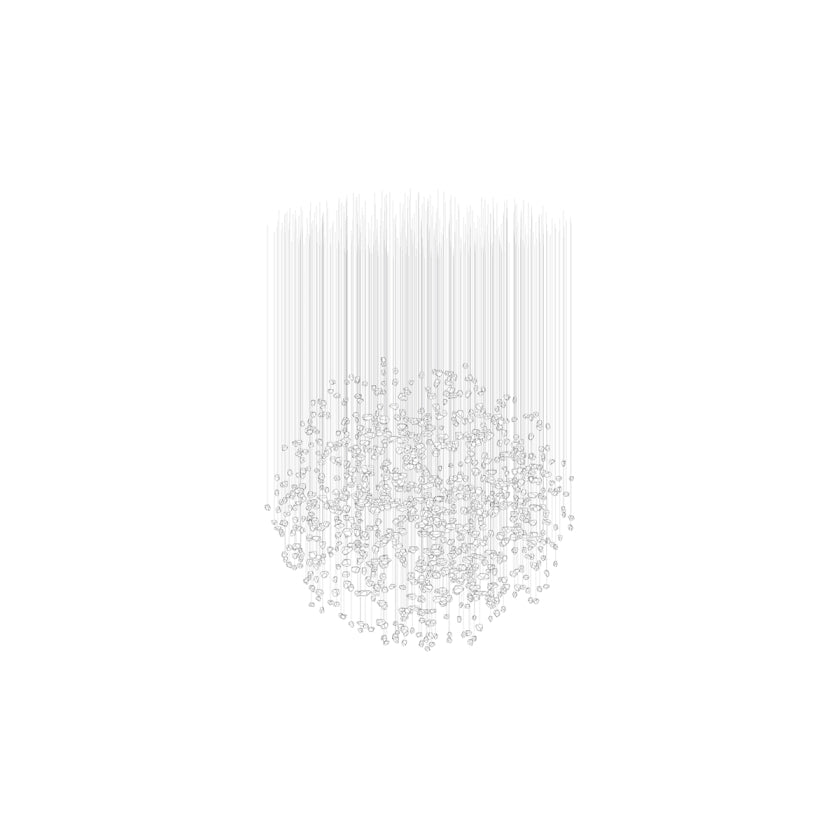 Xejan Raw Crystal Chandelier