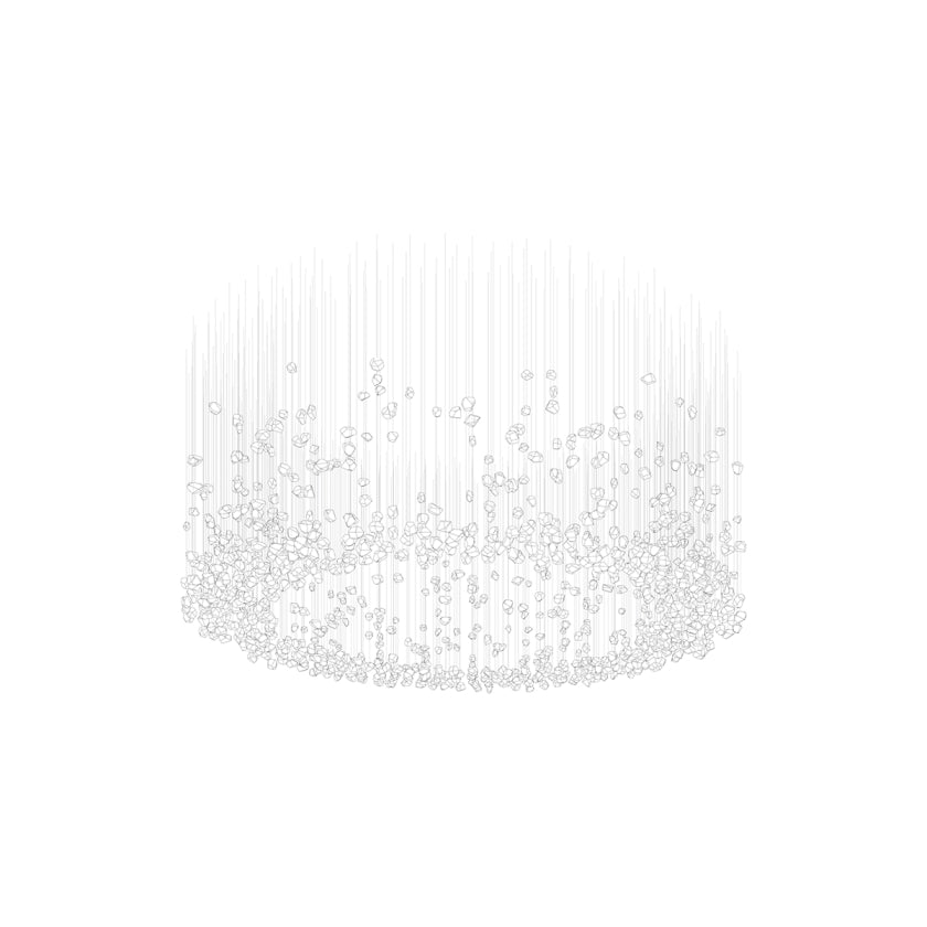Xejan Raw Crystal Chandelier