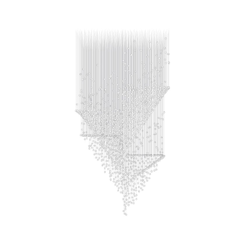 Xejan Raw Crystal Chandelier