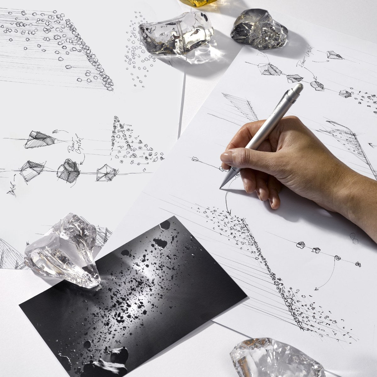 Xejan Raw Crystal Chandelier