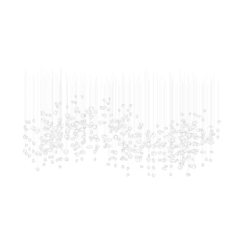 Xejan Raw Crystal Chandelier