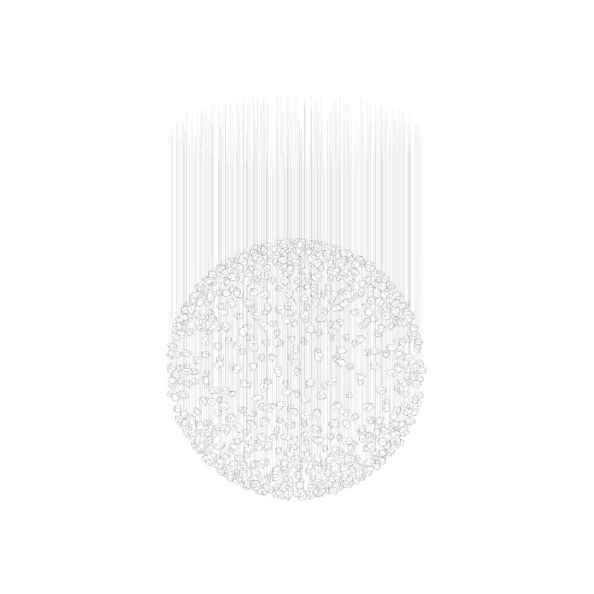 Xejan Raw Crystal Chandelier