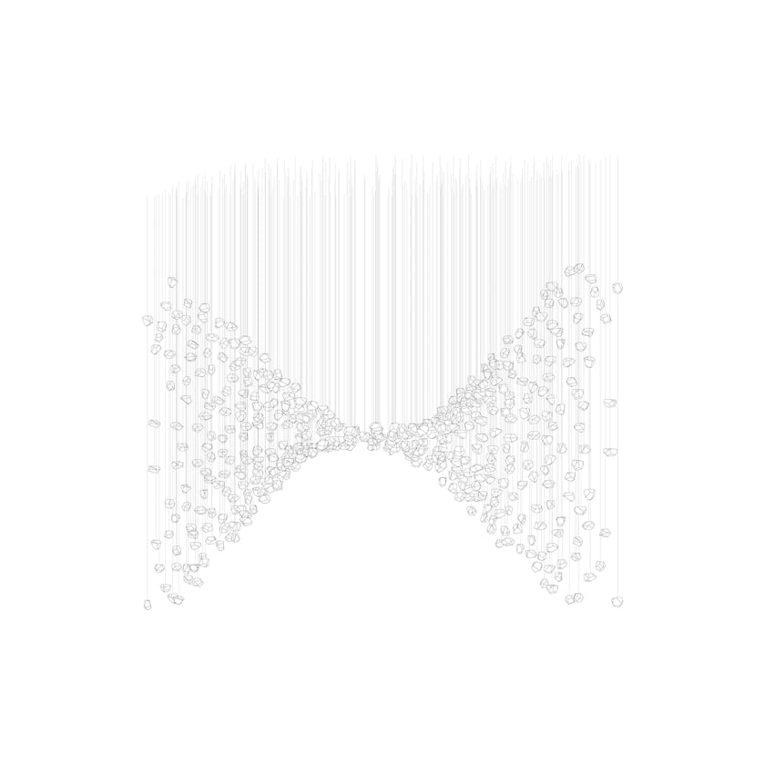 Xejan Raw Crystal Chandelier