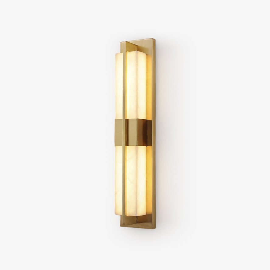 Laxor Alabaster Brass Wall Light
