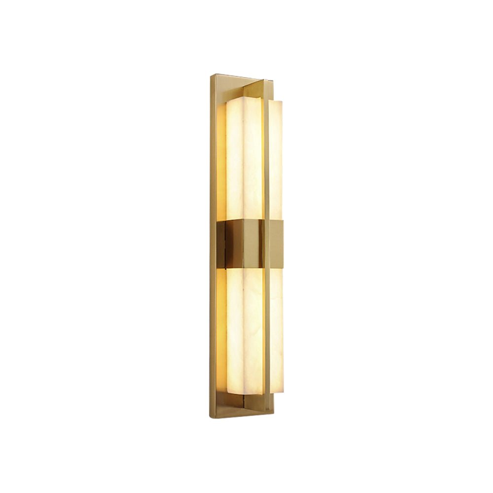 Laxor Alabaster Brass Wall Light