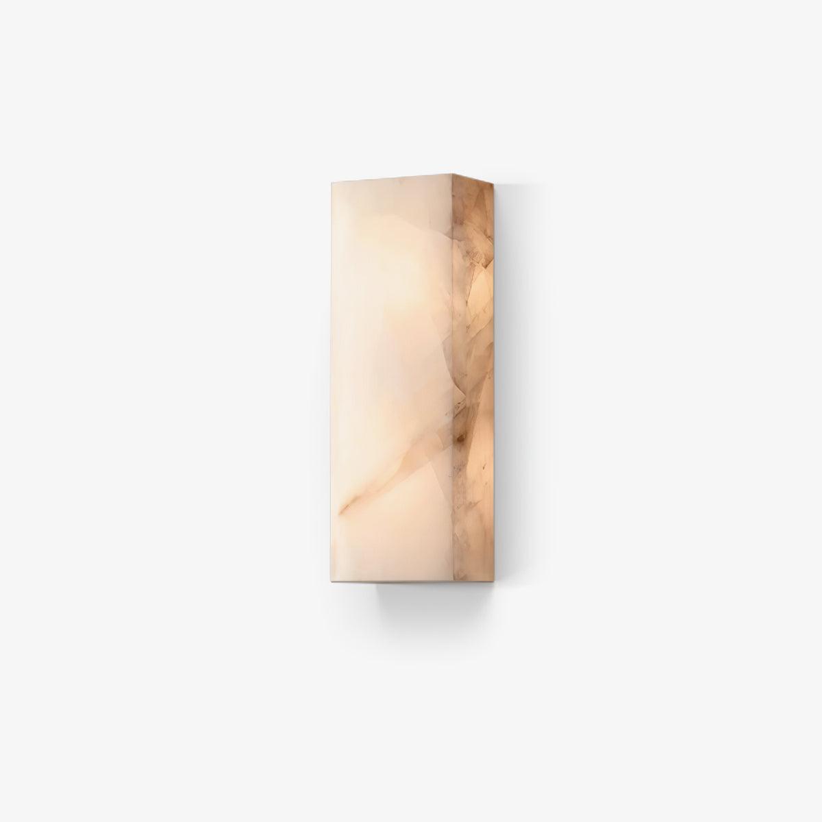 Eirivise Minimalist Alabaster Outdoor Wall Light