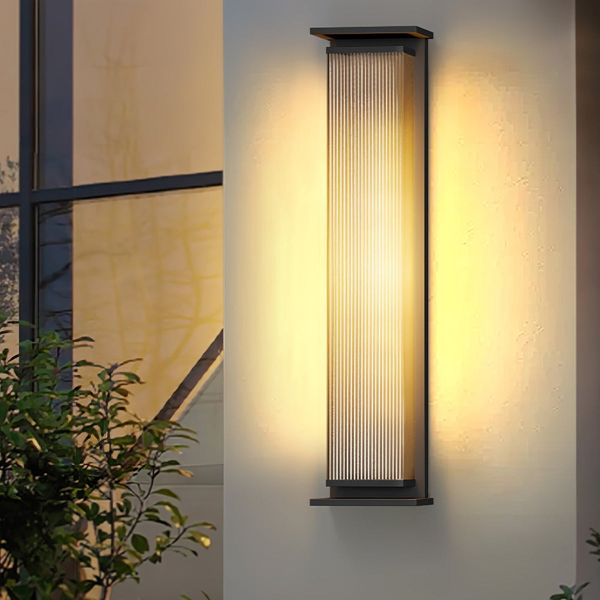 Erivan Rectangular Box Outdoor Wall Lamp