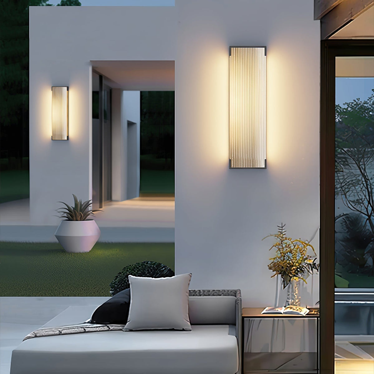 Elraearis Unique Rectangular Outdoor Wall Light