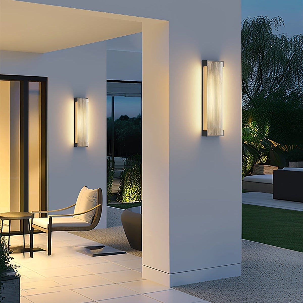 Elraearis Unique Rectangular Outdoor Wall Light