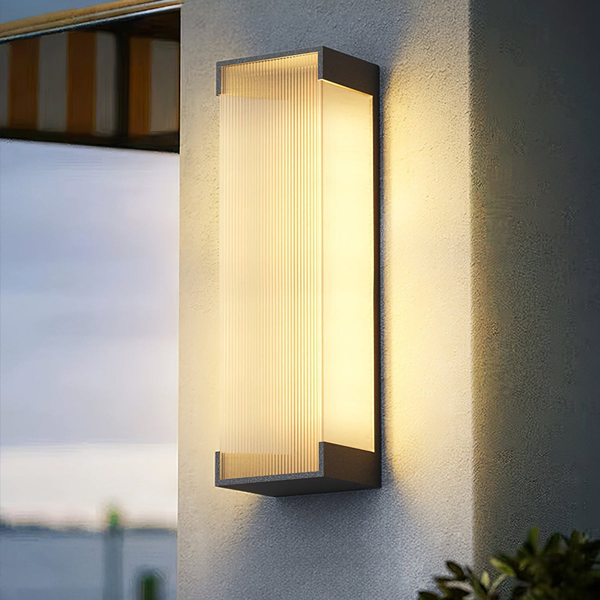 Elraearis Unique Rectangular Outdoor Wall Light