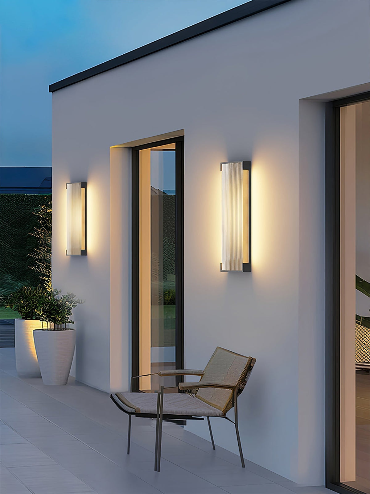 Elraearis Unique Rectangular Outdoor Wall Light