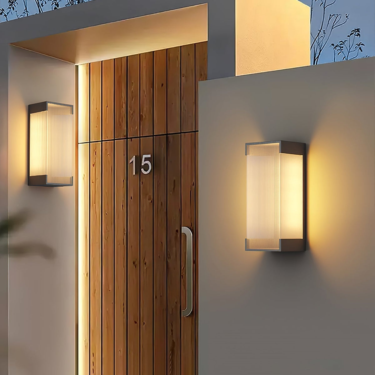 Elraearis Unique Rectangular Outdoor Wall Light