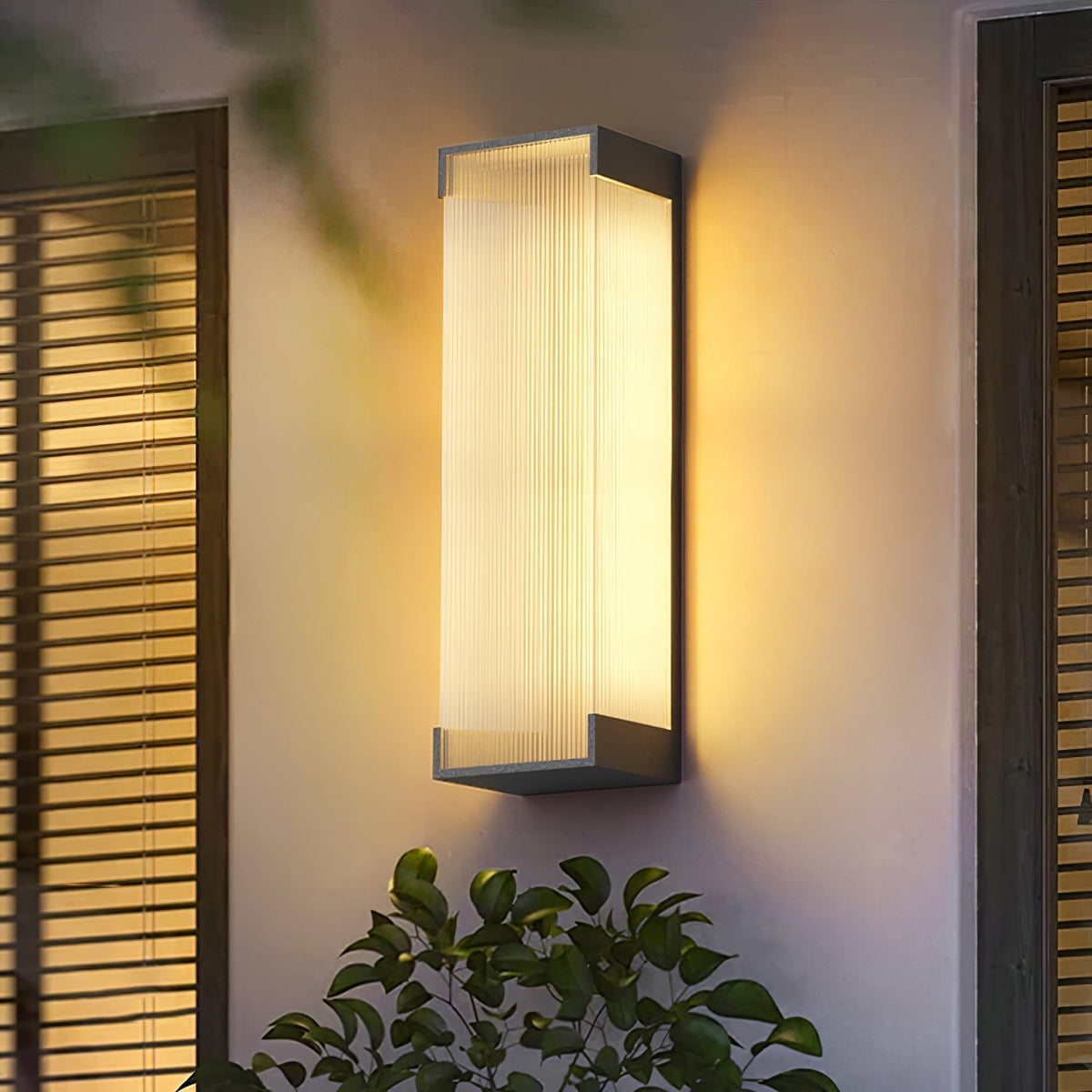 Elraearis Unique Rectangular Outdoor Wall Light