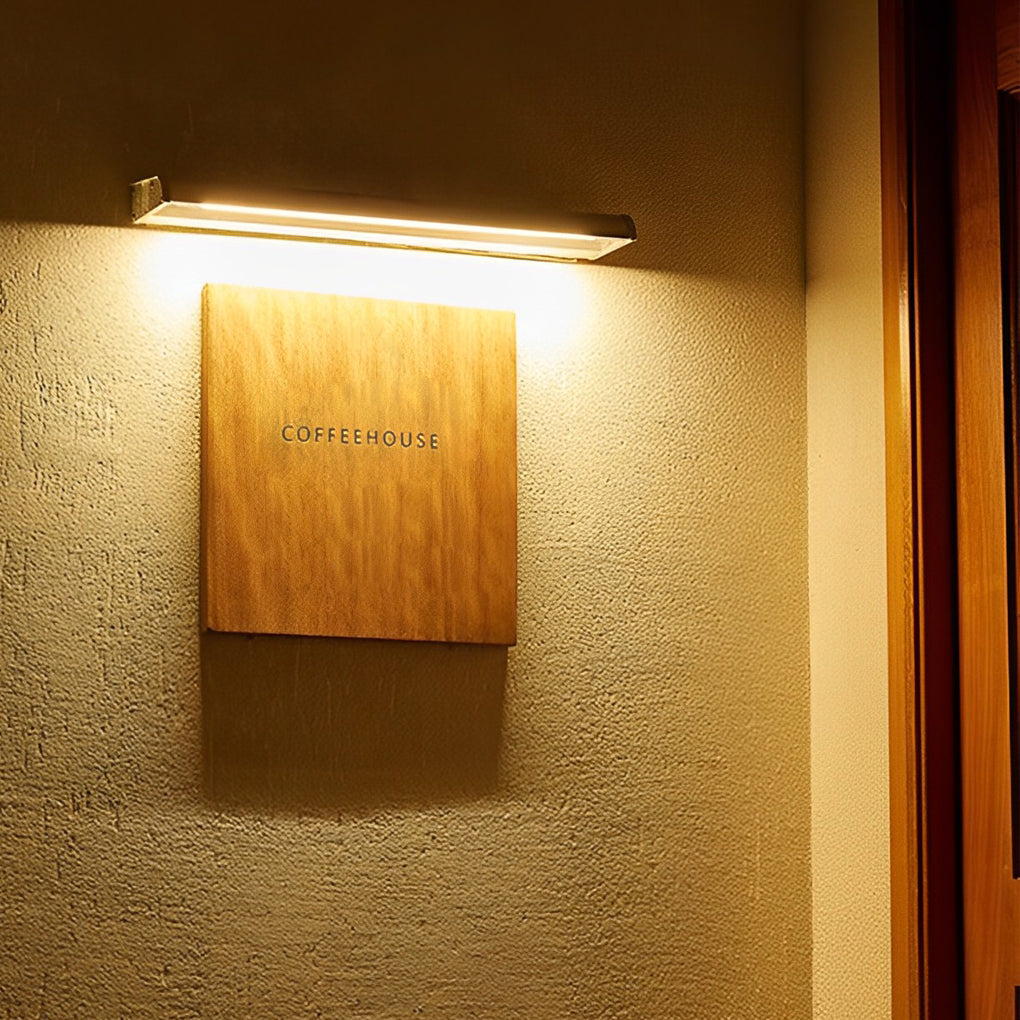 Rectangular Adjustable Waterproof LED Modern Signboard Solar Wall Lamp - Lamp Outdoor