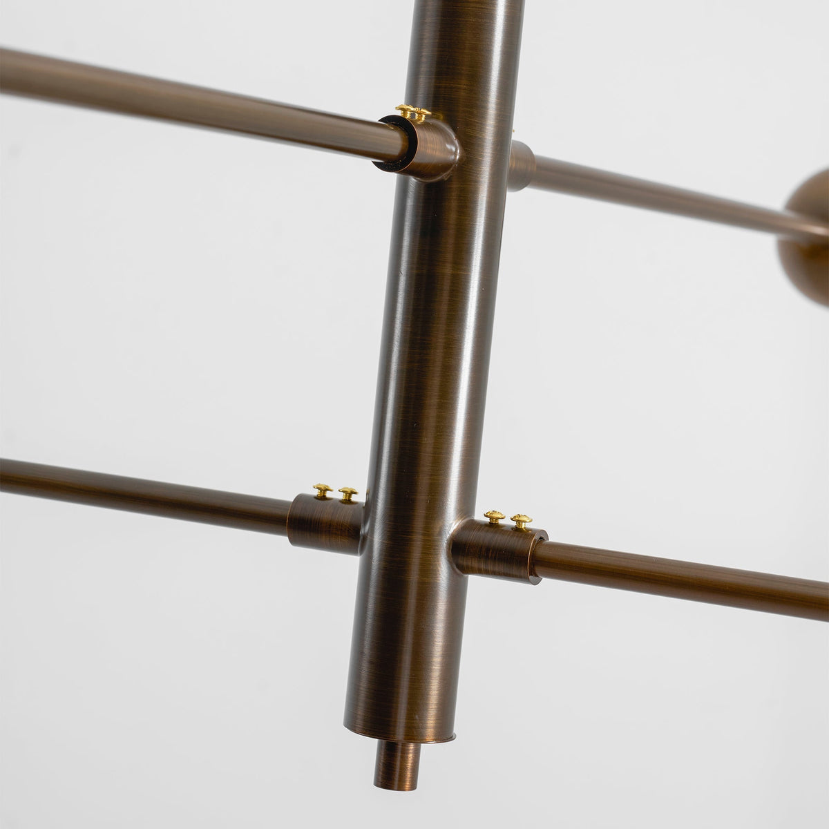 Vela Brass  two-head ceiling chandelier