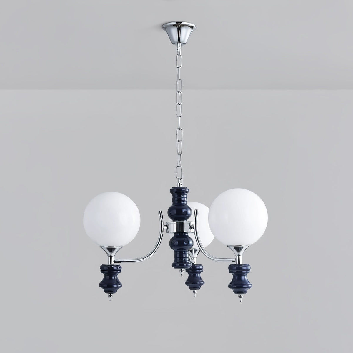 Miraena Chandelier Regal Orb Frosted