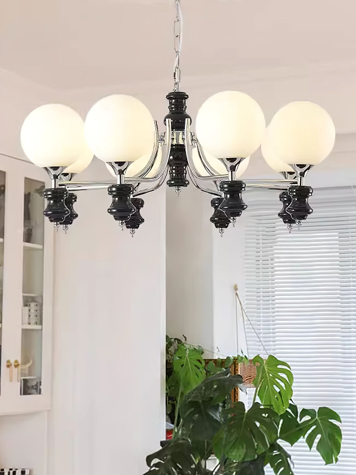 Miraena Chandelier Regal Orb Frosted