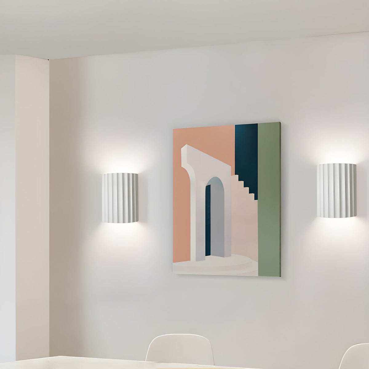 Ivvinen Nordic Art Ribbed Resin Wall Lamp