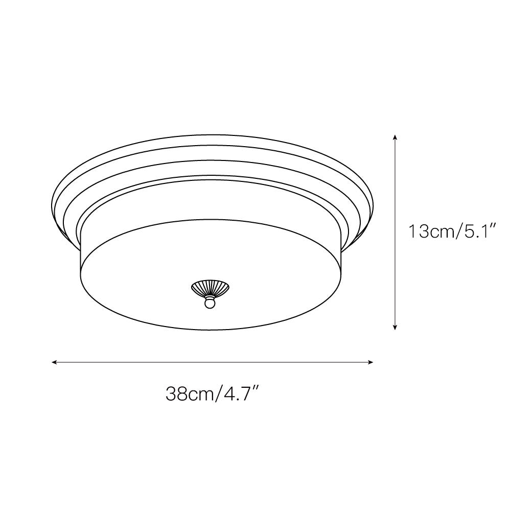 Pokia Crystal Round Flush Mount Ceiling Light