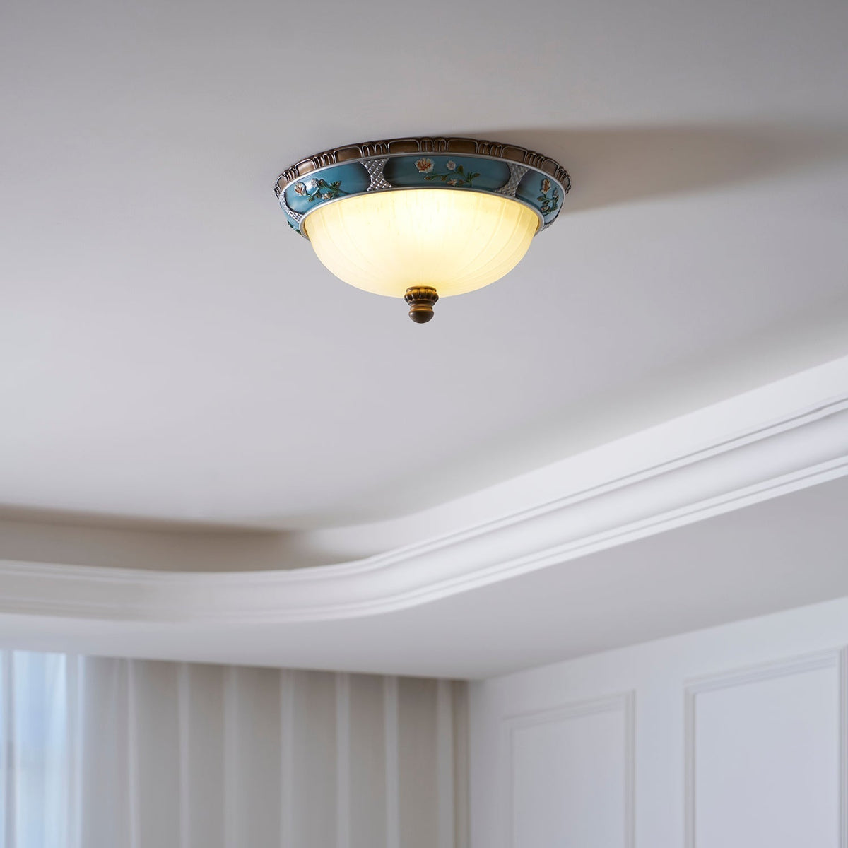 Duvall Ceiling Lamp Floral Recessed Vintage