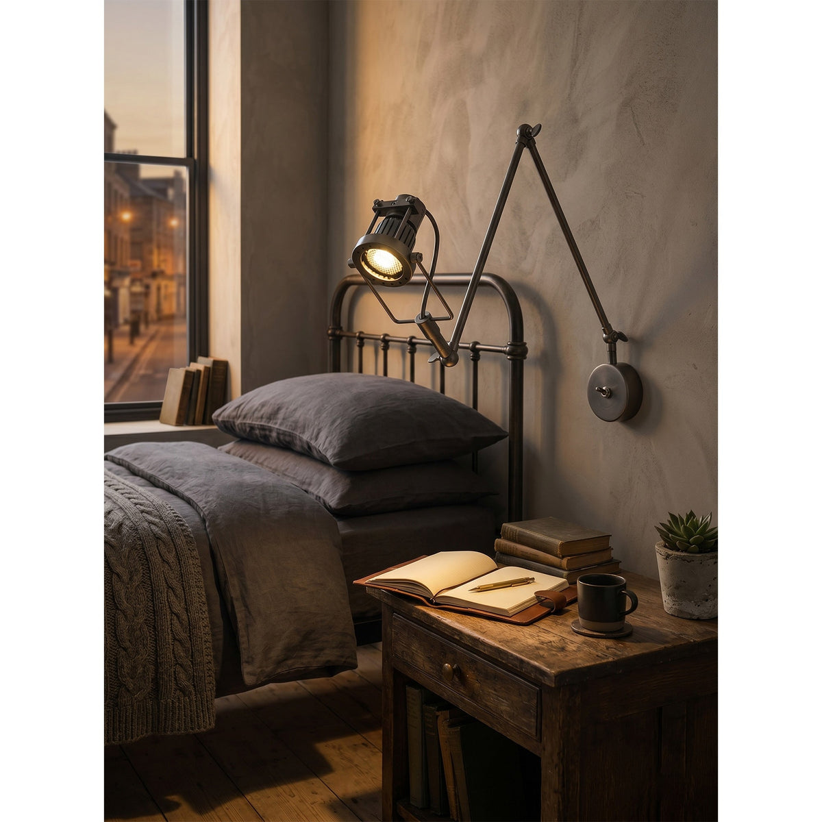 Reznor Adjustable Arm Wall Sconce