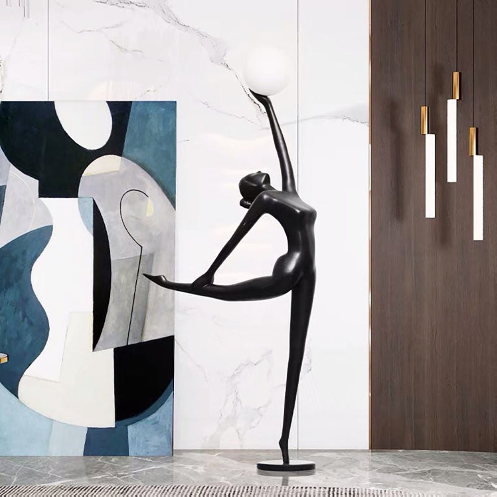 Lyrielle Ballerina Black Floor Lamp
