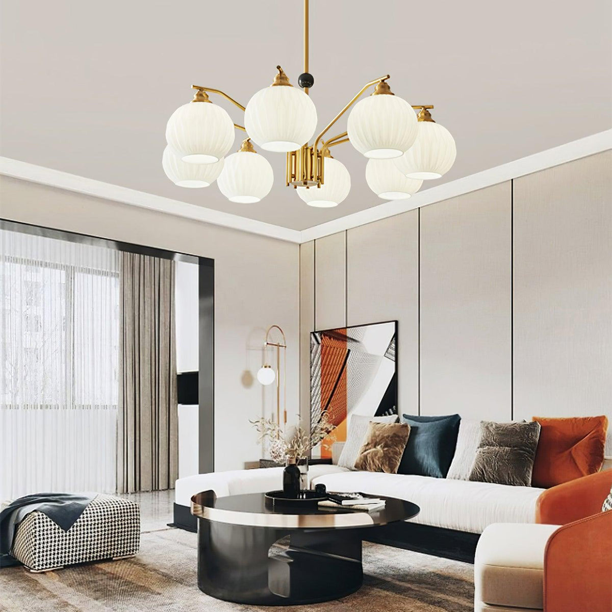 Nytheos Luxurious Brass Chandelier
