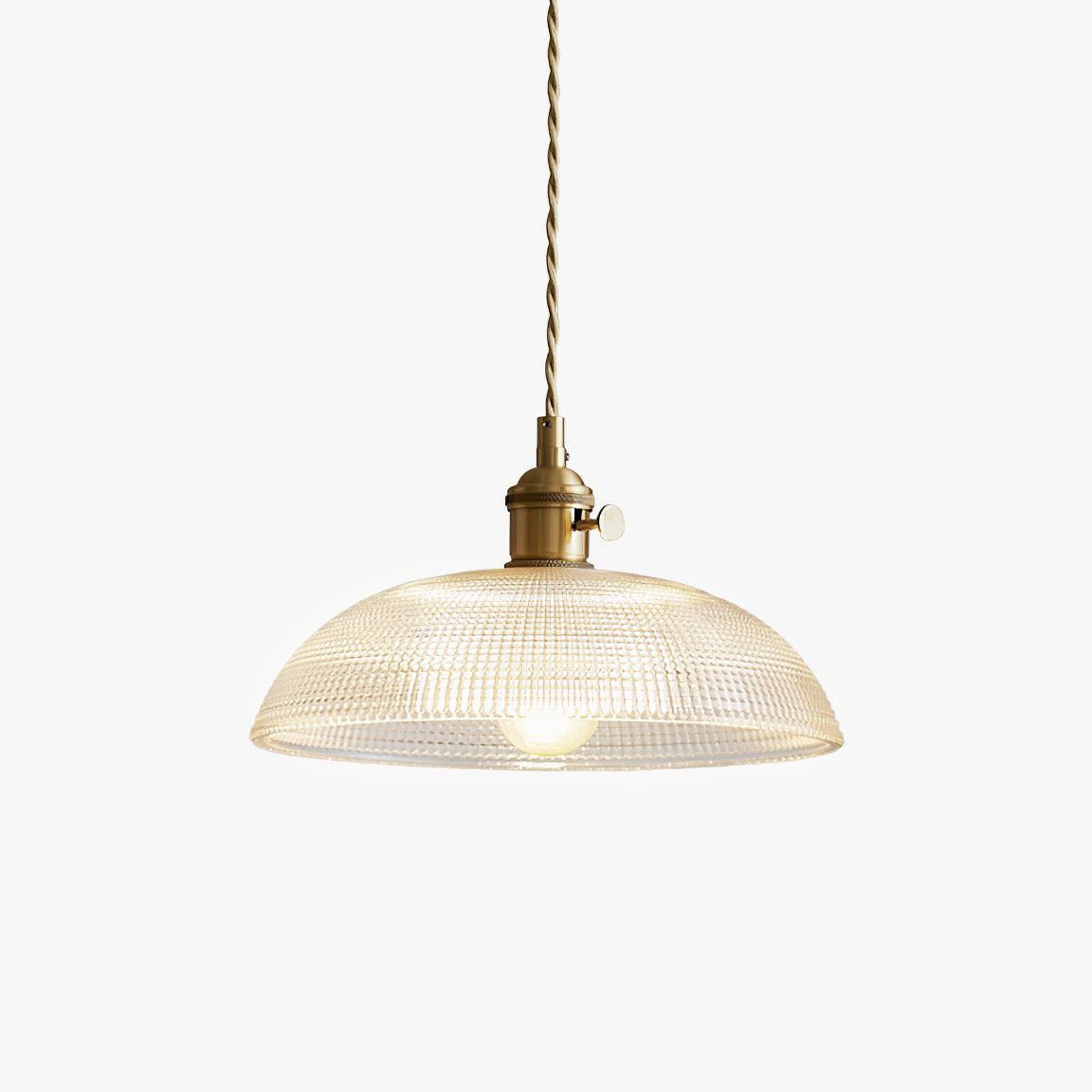 Crinel Brass & Glass Pendant Light