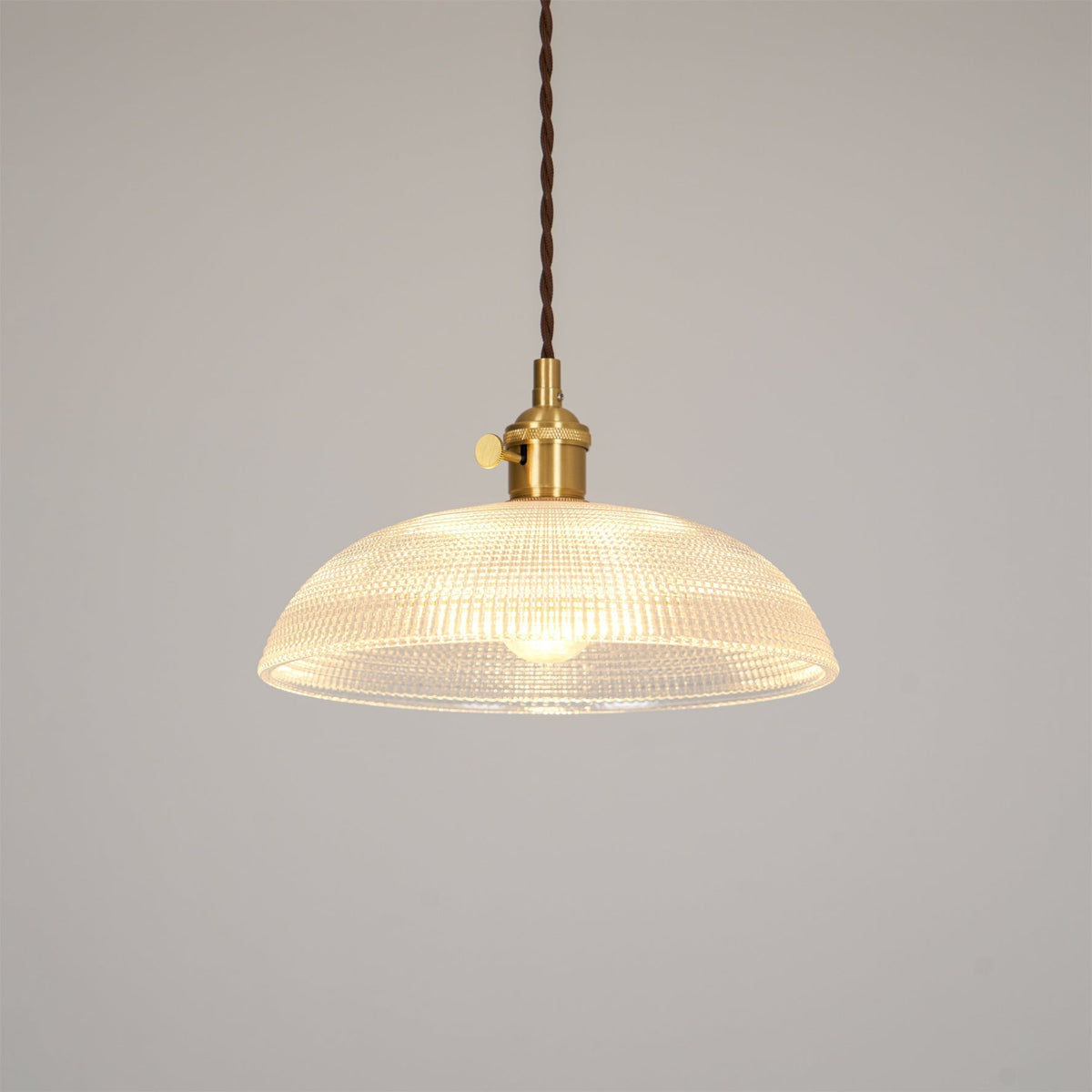 Crinel Brass & Glass Pendant Light