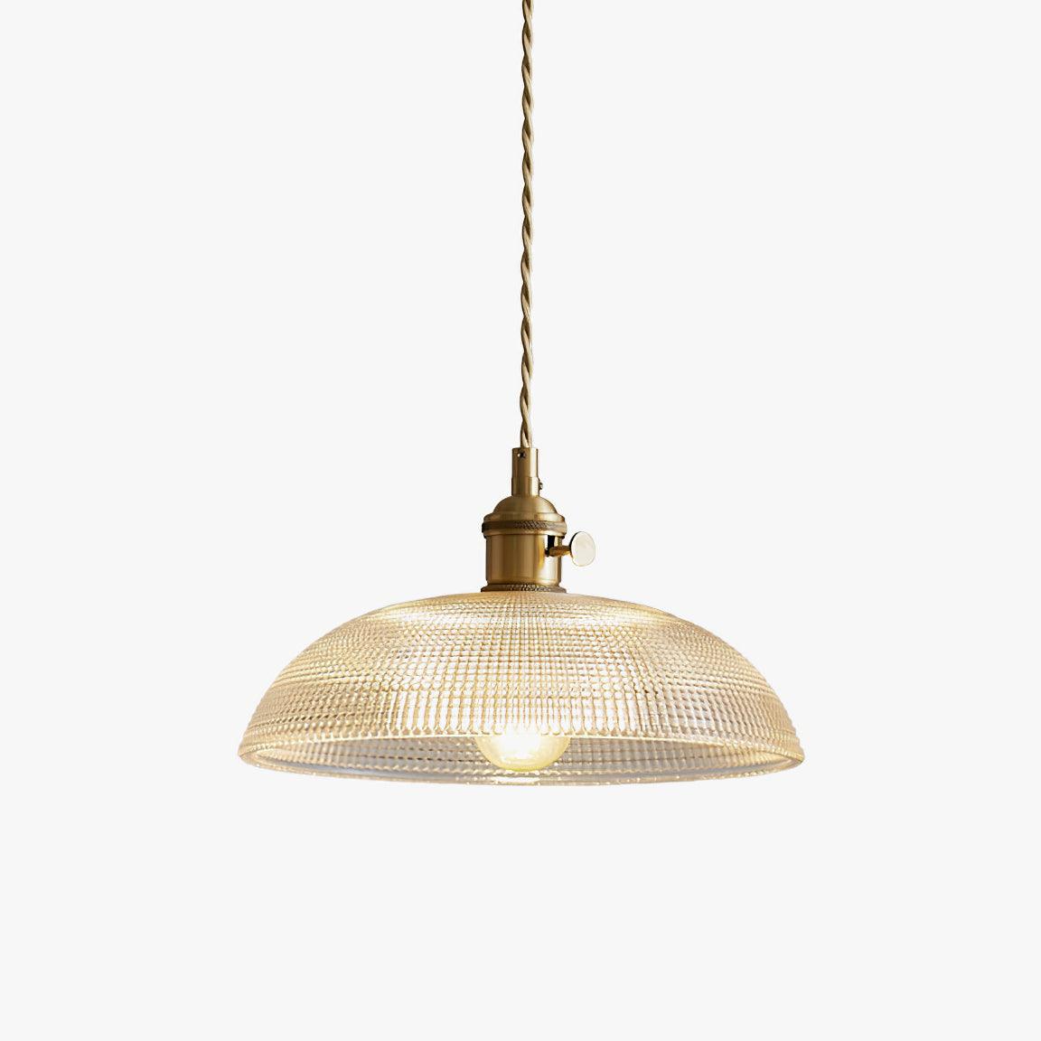 Crinel Brass & Glass Pendant Light