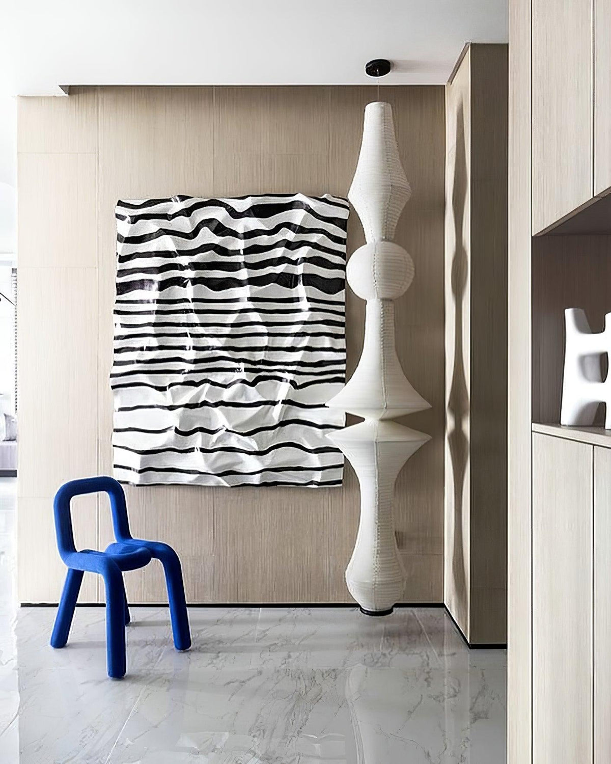 Isalo Washi Paper E Pendant Light