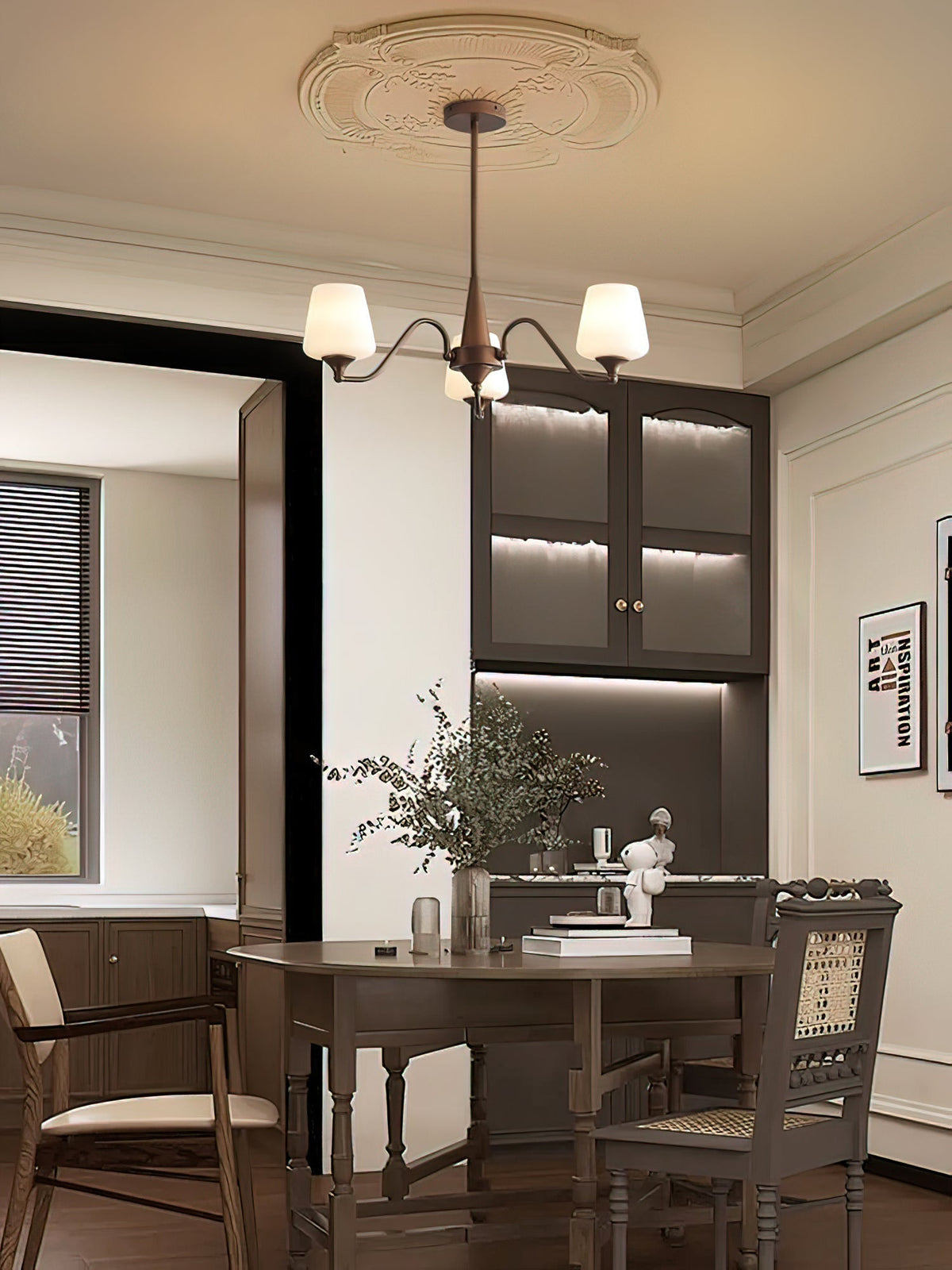 Velelaria Chandelier Frosted Glass Shades