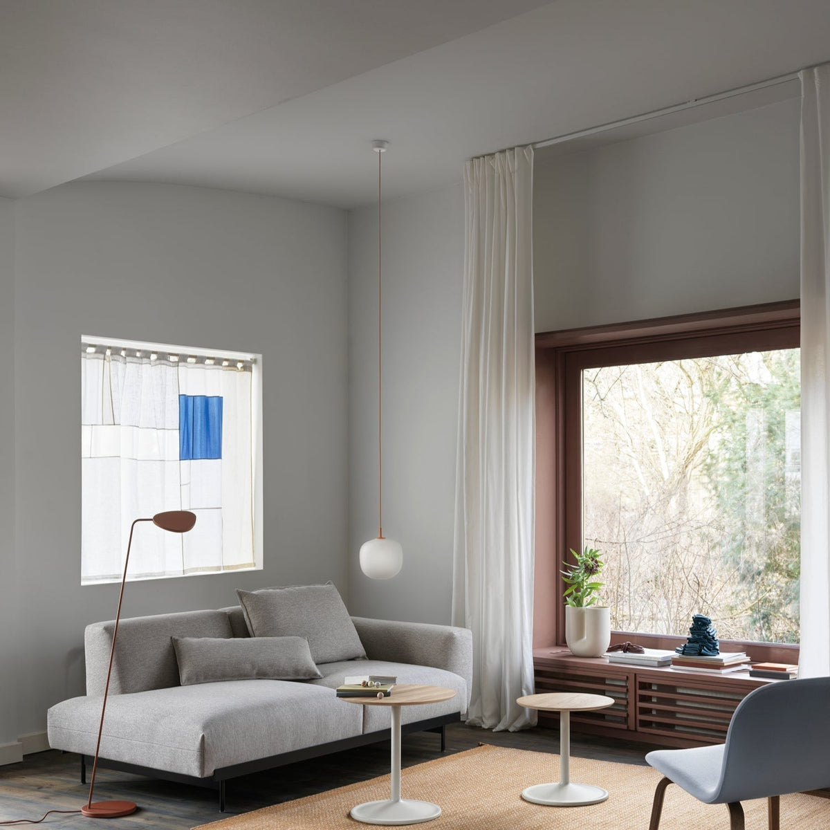 Etienne Pendant Lamp Semi-transparent Glass