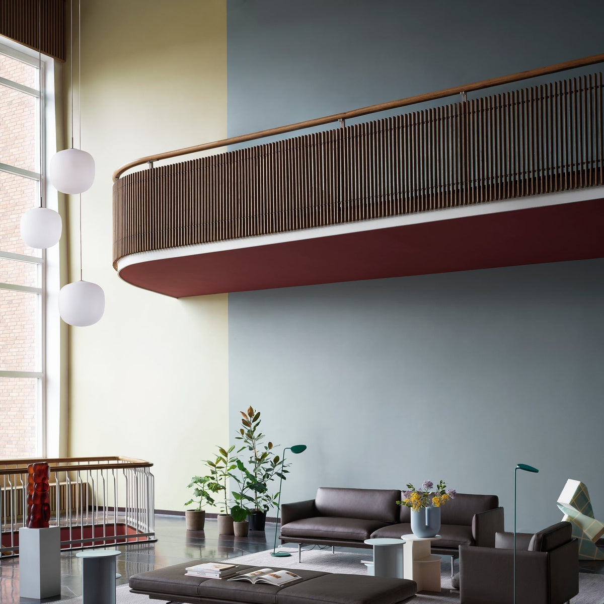 Etienne Pendant Lamp Semi-transparent Glass