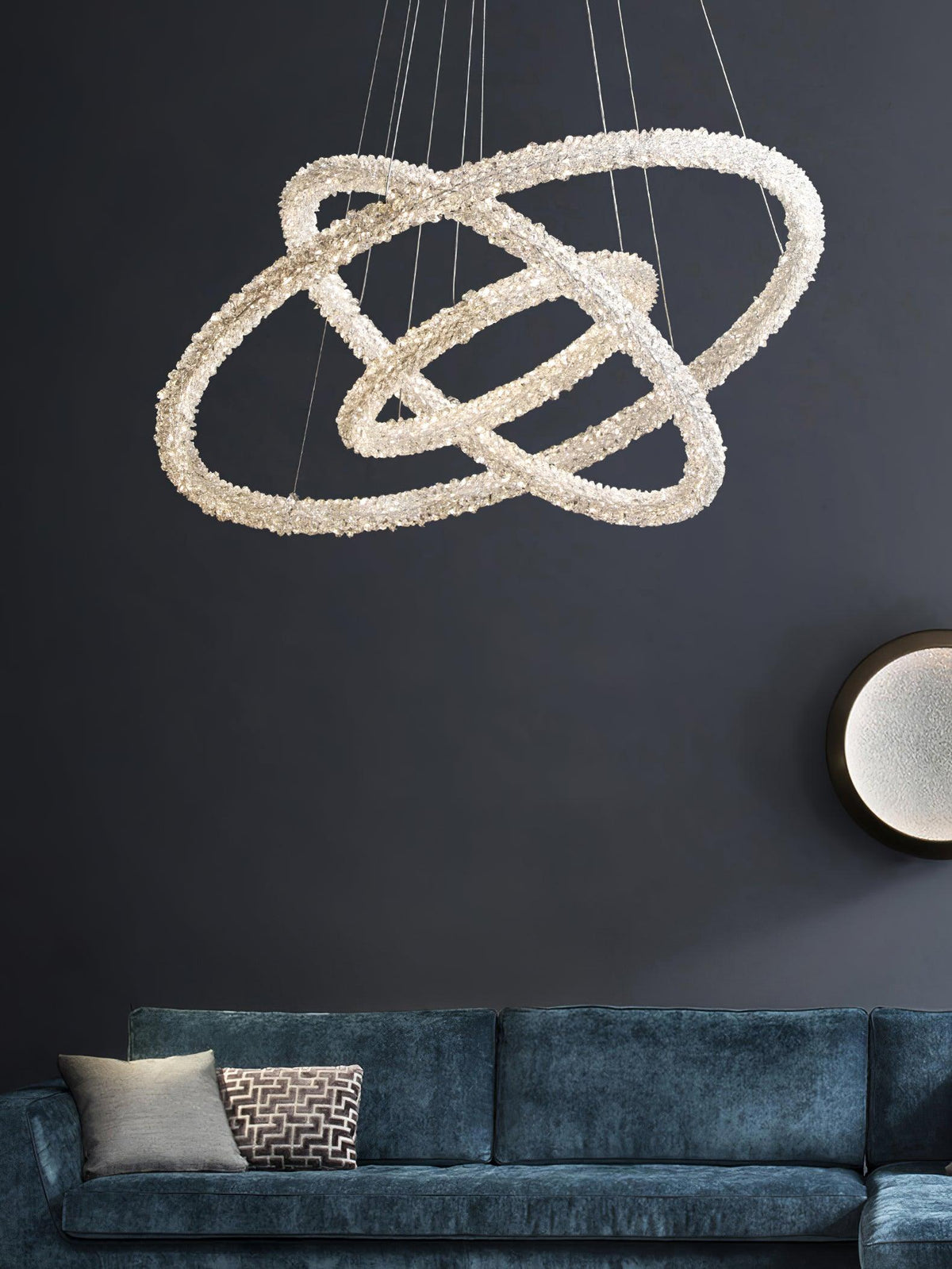 Seleira Chandelier Ring Crystal LED