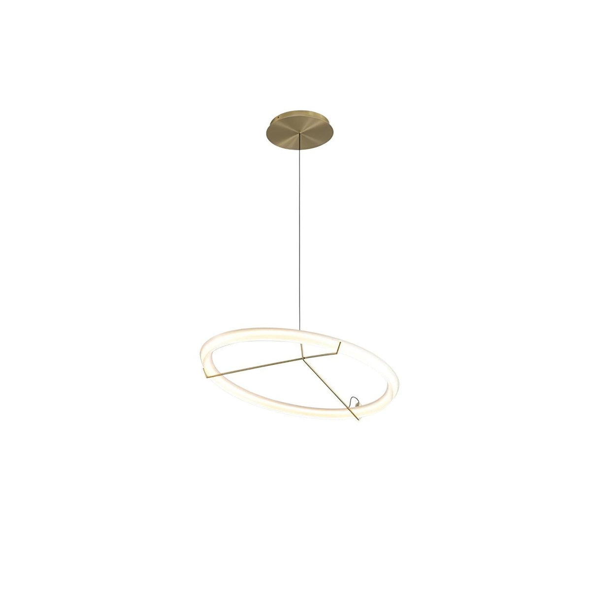 Orinirian Chandelier Modern Stainless Steel Ring