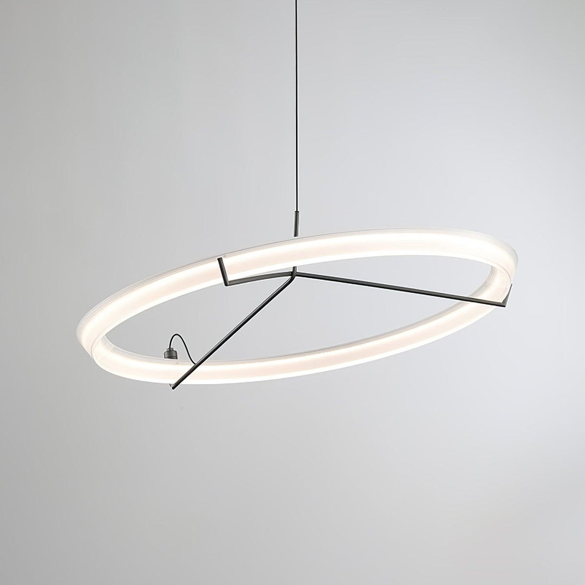 Orinirian Chandelier Modern Stainless Steel Ring