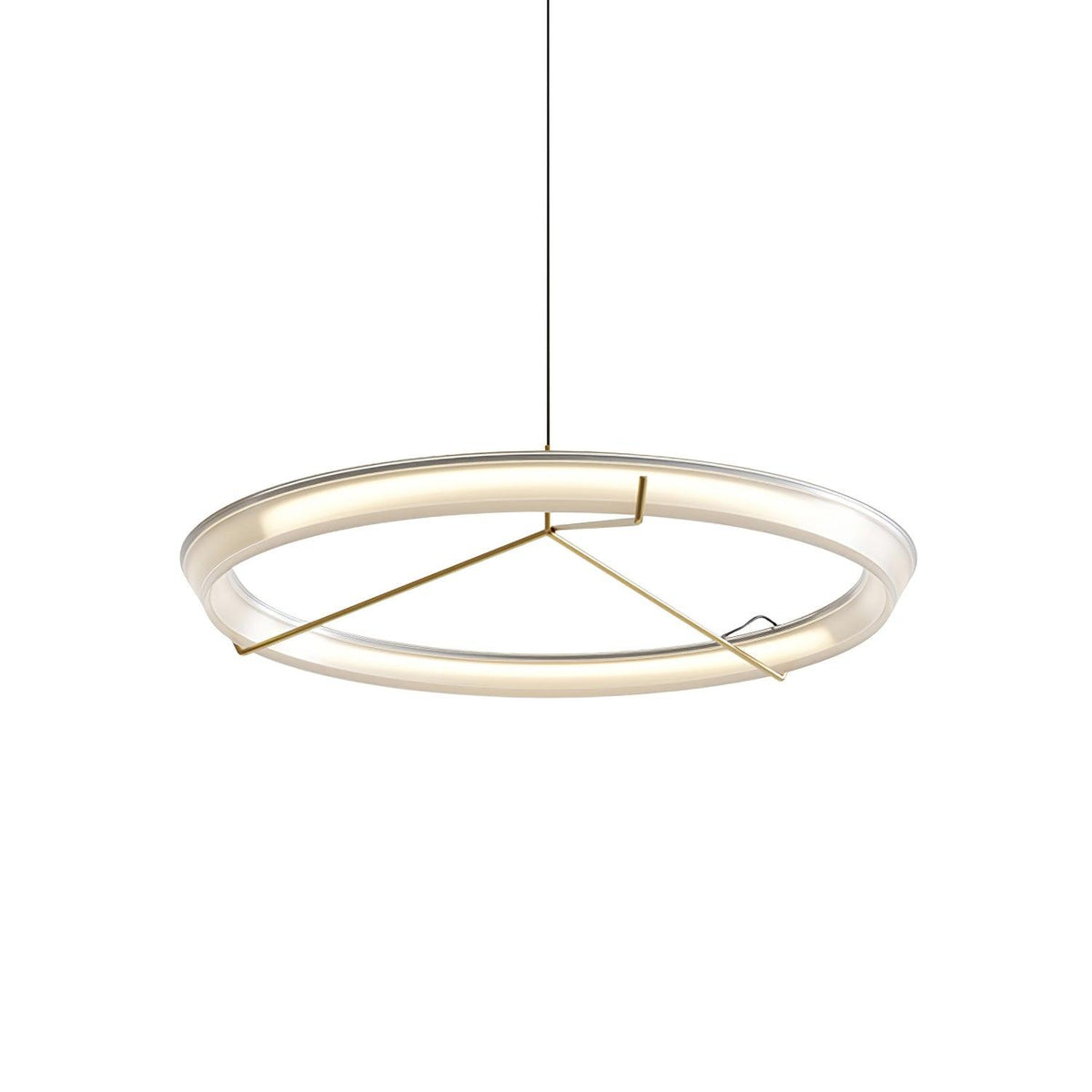 Orinirian Chandelier Modern Stainless Steel Ring