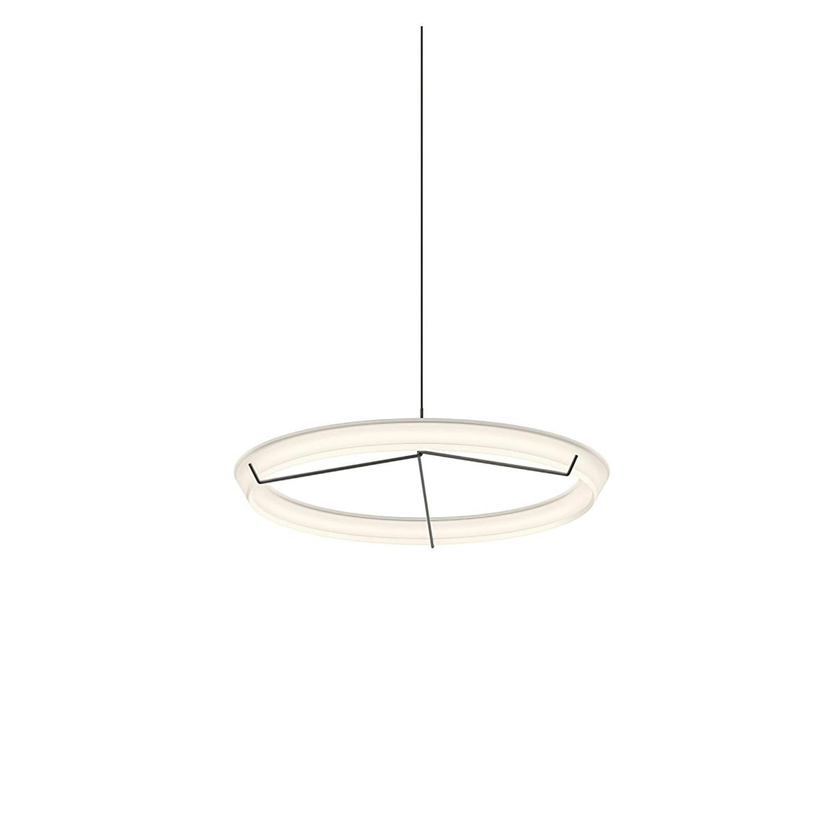 Orinirian Chandelier Modern Stainless Steel Ring