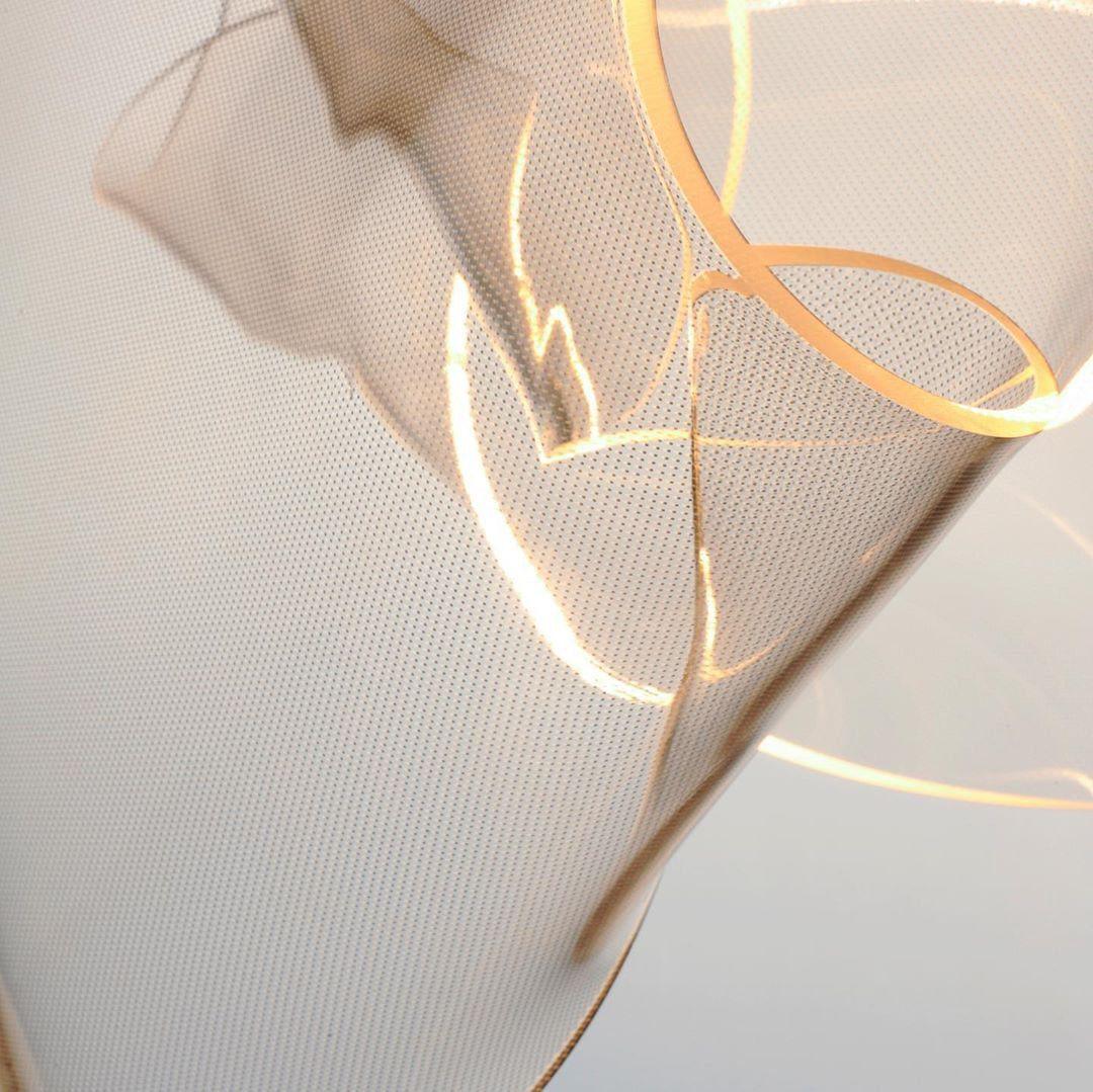 Lucuian Chandelier Acrylic LED Abstract Floating