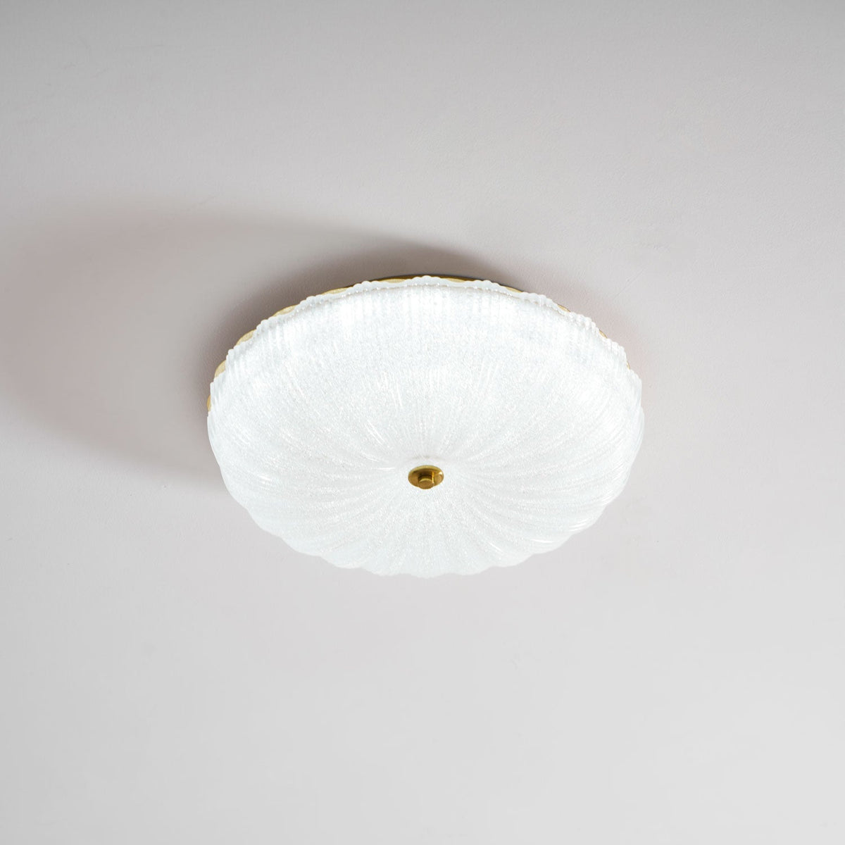 Enxia Ripple Glass Flush Mount Ceiling Light