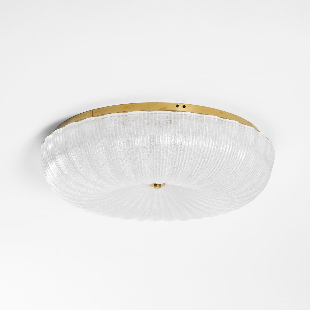 Enxia Ripple Glass Flush Mount Ceiling Light